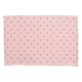 Zachte Roze Stippenfluistering Kussensloop (Voorkant)