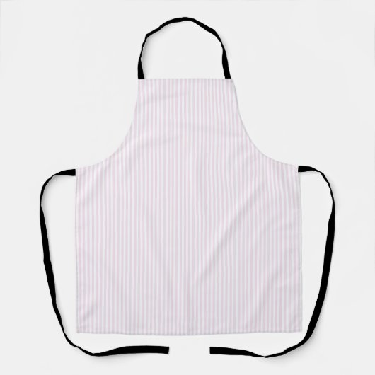 Zachte Roze Streep Keuken Schort (Voorkant)