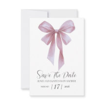 Zachte Roze Strik Meisje Baby Shower