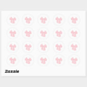 Zachte Roze Strik Sticker | Kawaii Coquette (Vel)