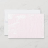 zachte roze textuur met gedraaide rand RSVP (Achterkant)