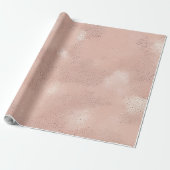 Zachte Roze Textuurpatroon Cadeaupapier (Uitgerold)