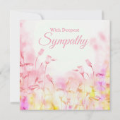 Zachte roze tinten kleurrijke bloemen (Achterkant)