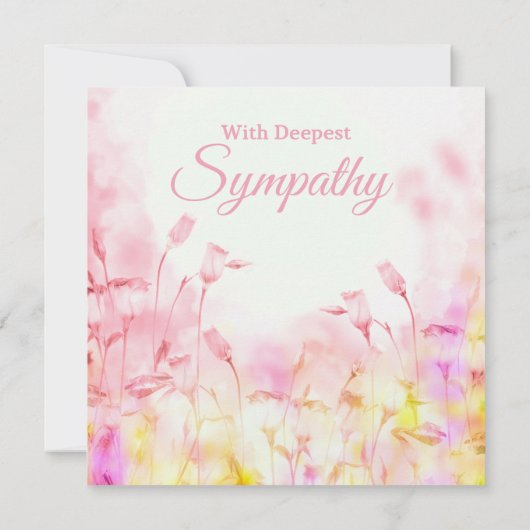 Zachte roze tinten kleurrijke bloemen (Achterkant)