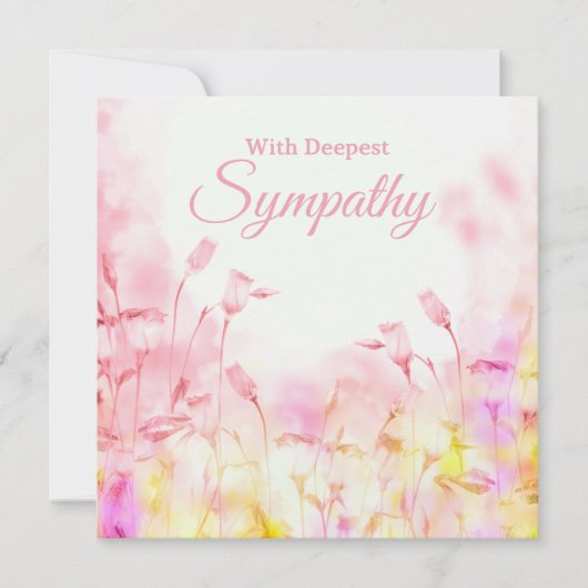 Zachte roze tinten kleurrijke bloemen (Voorkant)