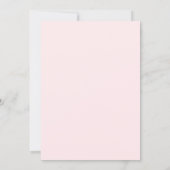 Zachte roze trouw kaart (Achterkant)