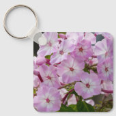 Zachte Roze Tuin Bloem Sleutelhanger (Voorkant)