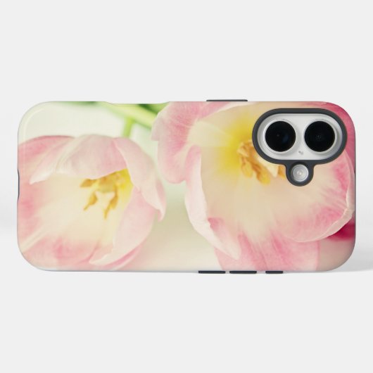 Zachte roze tulpen Case-Mate iPhone case (Achterkant (horizontaal))