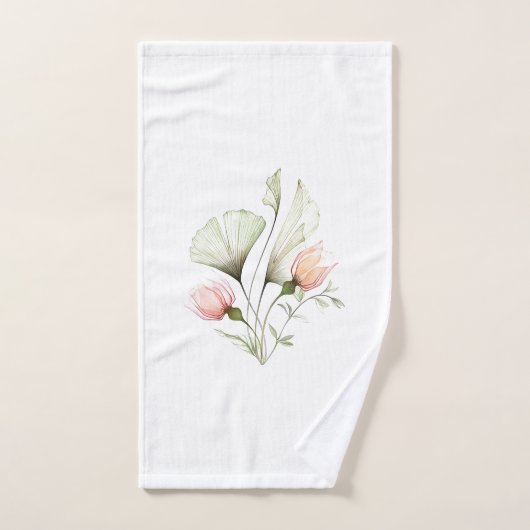 "Zachte roze tulpen" Patroonontwerp badhanddoek se Bad Handdoek (Handdoek)