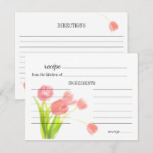 Zachte Roze Tulpen Trouw Recept Kaart