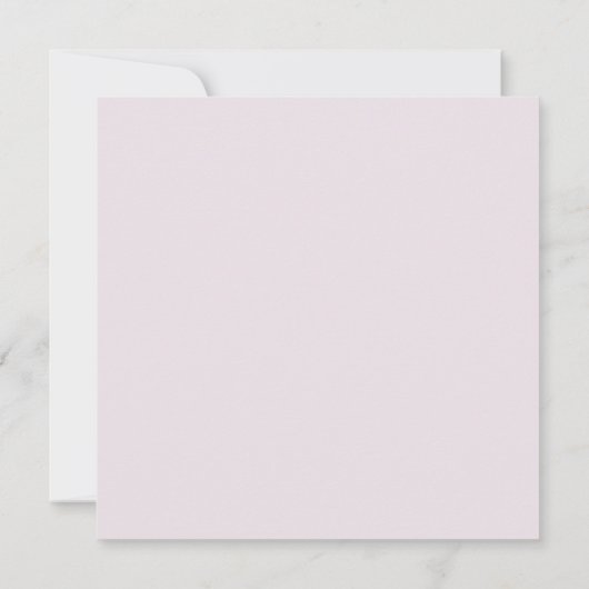 Zachte Roze Uitnodiging (Achterkant)