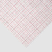 Zachte Roze Vensterruit Raster Picknick Tissuepapier (Detail)