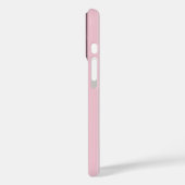 Zachte Roze Verticale Streeppatroon Minimal Chic B Case-Mate iPhone Case (Achterkant / Links)