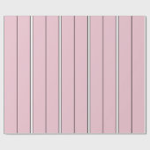 Zachte Roze Verticale Streeppatroon Minimalistisch Cadeaupapier (Vlak)