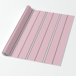 Zachte Roze Verticale Streeppatroon Minimalistisch Cadeaupapier