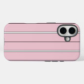 Zachte Roze Verticale Streeppatroon Minimalistisch Case-Mate iPhone Case (Achterkant (horizontaal))