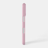 Zachte Roze Verticale Streeppatroon Minimalistisch iPhone 16 Hoesje (Rechterkant)