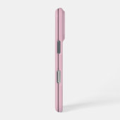 Zachte Roze Verticale Streeppatroon Minimalistisch iPhone Hoesje (Rechterkant)