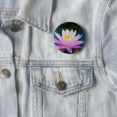 Zachte roze waterlily Pin Button (In situ)