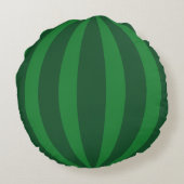 Zachte Roze Watermeloen Monogram Rond Kussen (Achterkant)