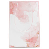 Zachte roze Waterverf Medium Cadeauzakje (Voorkant)