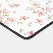 Zachte roze Waterverf ventilator Bureaumat (Hoek)