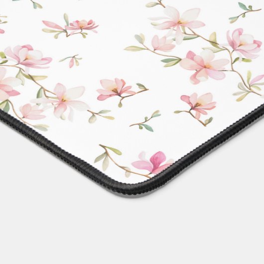 Zachte roze Waterverf ventilator Bureaumat (Hoek)