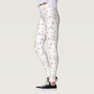 Zachte roze Waterverf ventilator Leggings