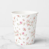 Zachte roze Waterverf ventilator Papieren Bekers (Achterkant)