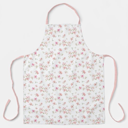 Zachte roze Waterverf ventilator Schort (Voorkant)