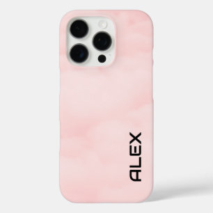 Zachte roze wolken - Dromerige lucht textuur iPhone 16 Pro Hoesje