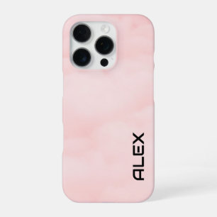 Zachte roze wolken - Dromerige lucht textuur iPhone 16 Pro Hoesje