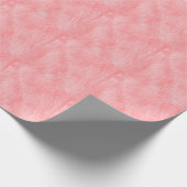Zachte roze wollen bonttextuur cadeaupapier (Hoek)