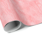 Zachte roze wollen bonttextuur cadeaupapier (Rol Hoek)