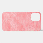 Zachte roze wollen bonttextuur Case-Mate iPhone case (Achterkant (horizontaal))