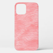 Zachte roze wollen bonttextuur Case-Mate iPhone case (Achterkant)