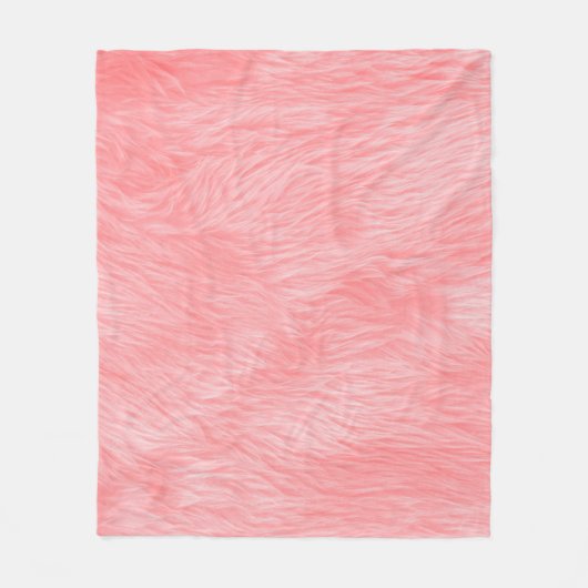 Zachte roze wollen bonttextuur fleece deken (Voorkant)