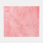 Zachte roze wollen bonttextuur fleece deken (Voorkant (Horizontaal))