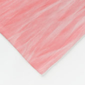 Zachte roze wollen bonttextuur fleece deken (Hoek)