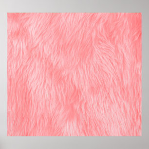 Zachte roze wollen bonttextuur poster