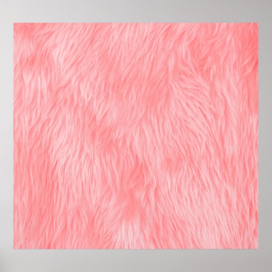 Zachte roze wollen bonttextuur poster (Voorkant)