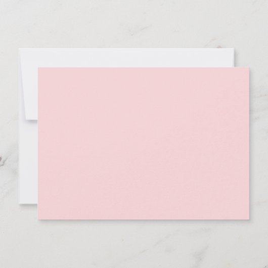 Zachte Roze Woningrepetitie Dinner Uitnodigen Kaart (Achterkant)