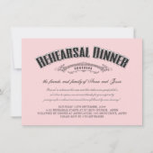  Zachte Roze Woningrepetitie Dinner Uitnodigen Kaart (Voorkant)