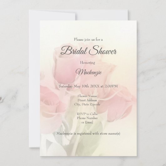 Zachte Rozen 2 Kaart (Voorkant)