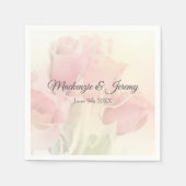 Zachte Rozen 2 Servet (Voorkant)