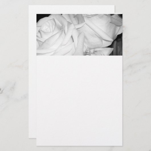 Zachte Rozen Briefpapier (Voorkant / Achterkant)