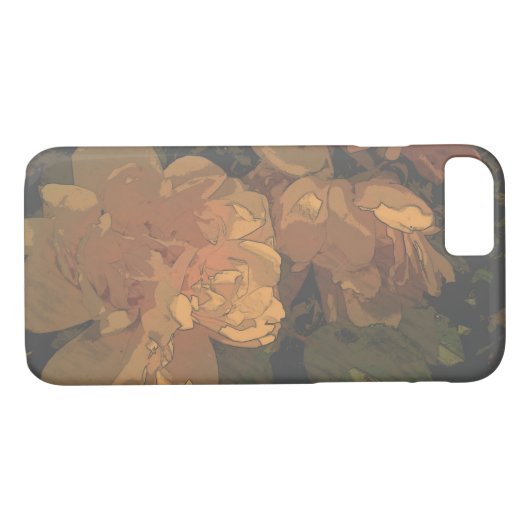 Zachte Rozen Case-Mate iPhone Case (Achterkant (Horizontaal))