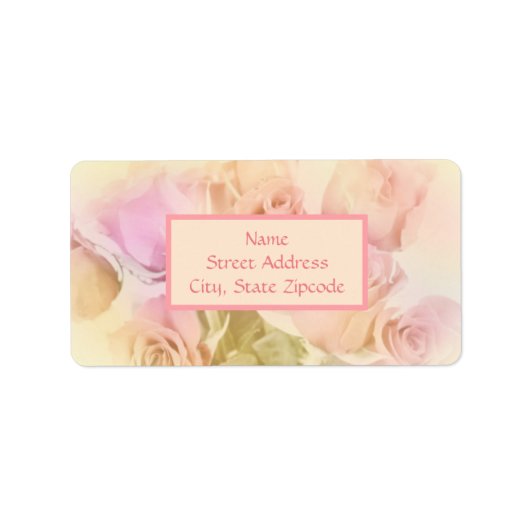 Zachte Rozen Etiket (Voorkant)