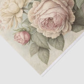 Zachte Rozen in crème en roze Tissuepapier (Detail)
