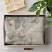 Zachte Rozen in crème en roze Tissuepapier (Geschenk)